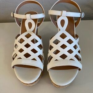 LimeLight Cork Wedge Sandals Women's Size 9.5